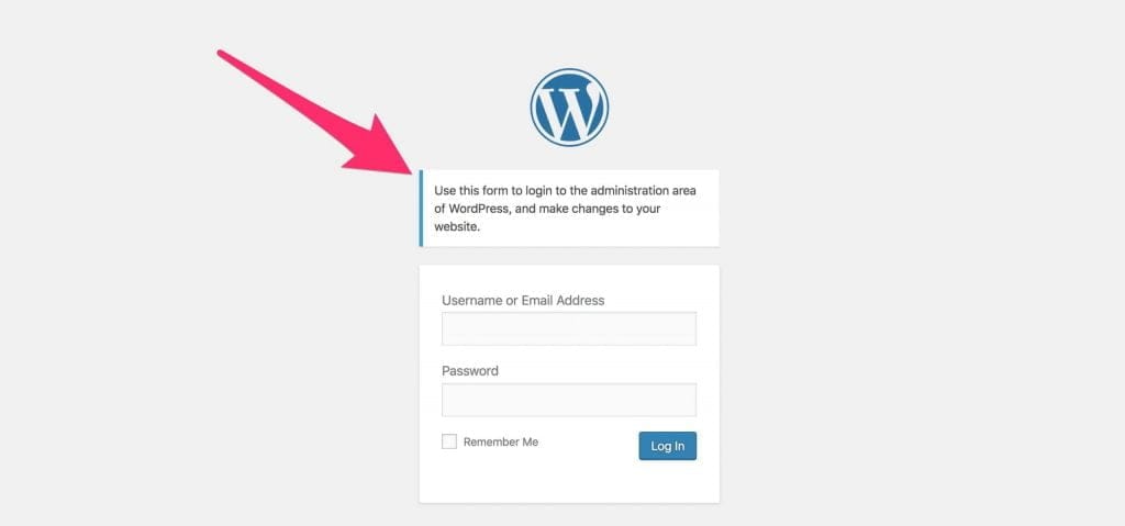 login wordpress